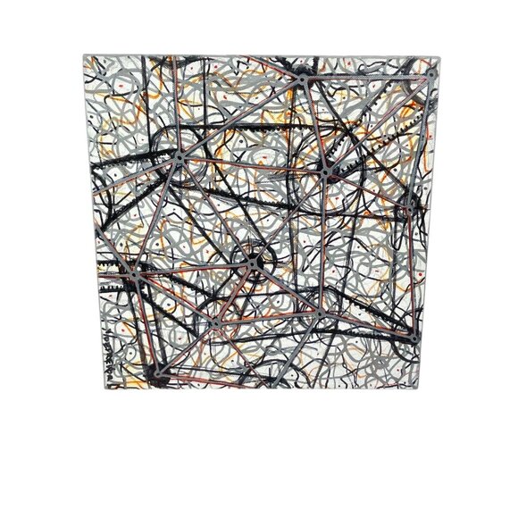 Abstract Geometric Painting On Canvas By Trevor Williamson - Picture 7 of 9